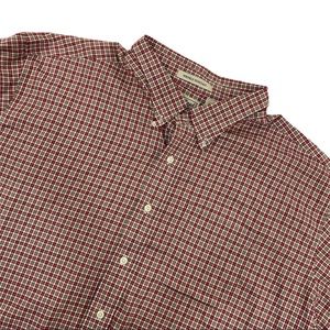 LL Bean red plaid shirt